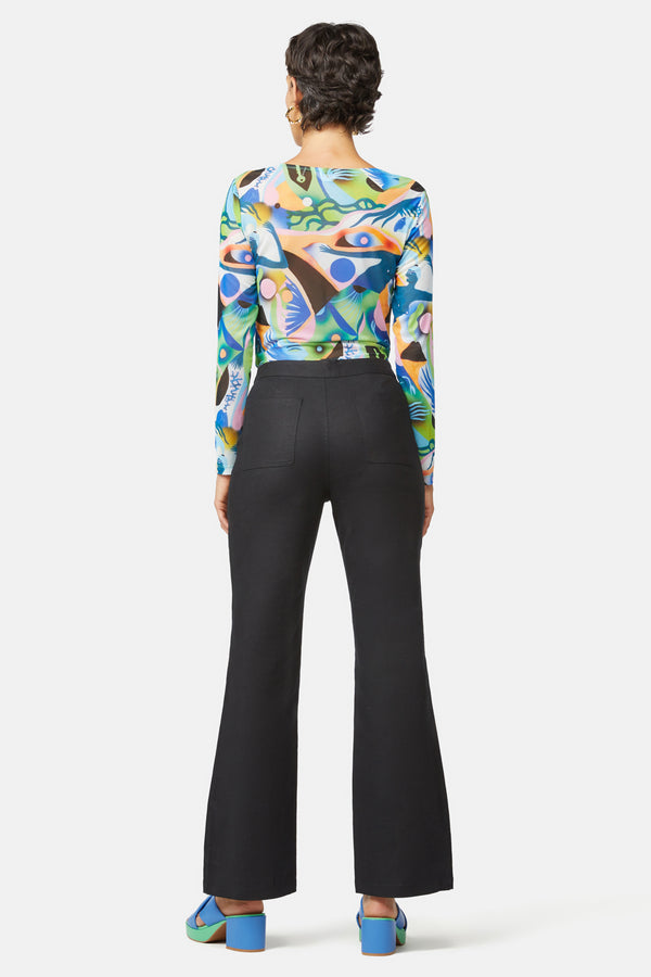 Gorman - Jackie Flare Pant - black