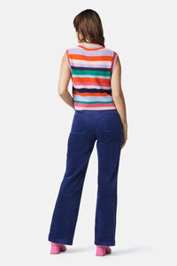 Gorman - Cord Flare Pant - navy