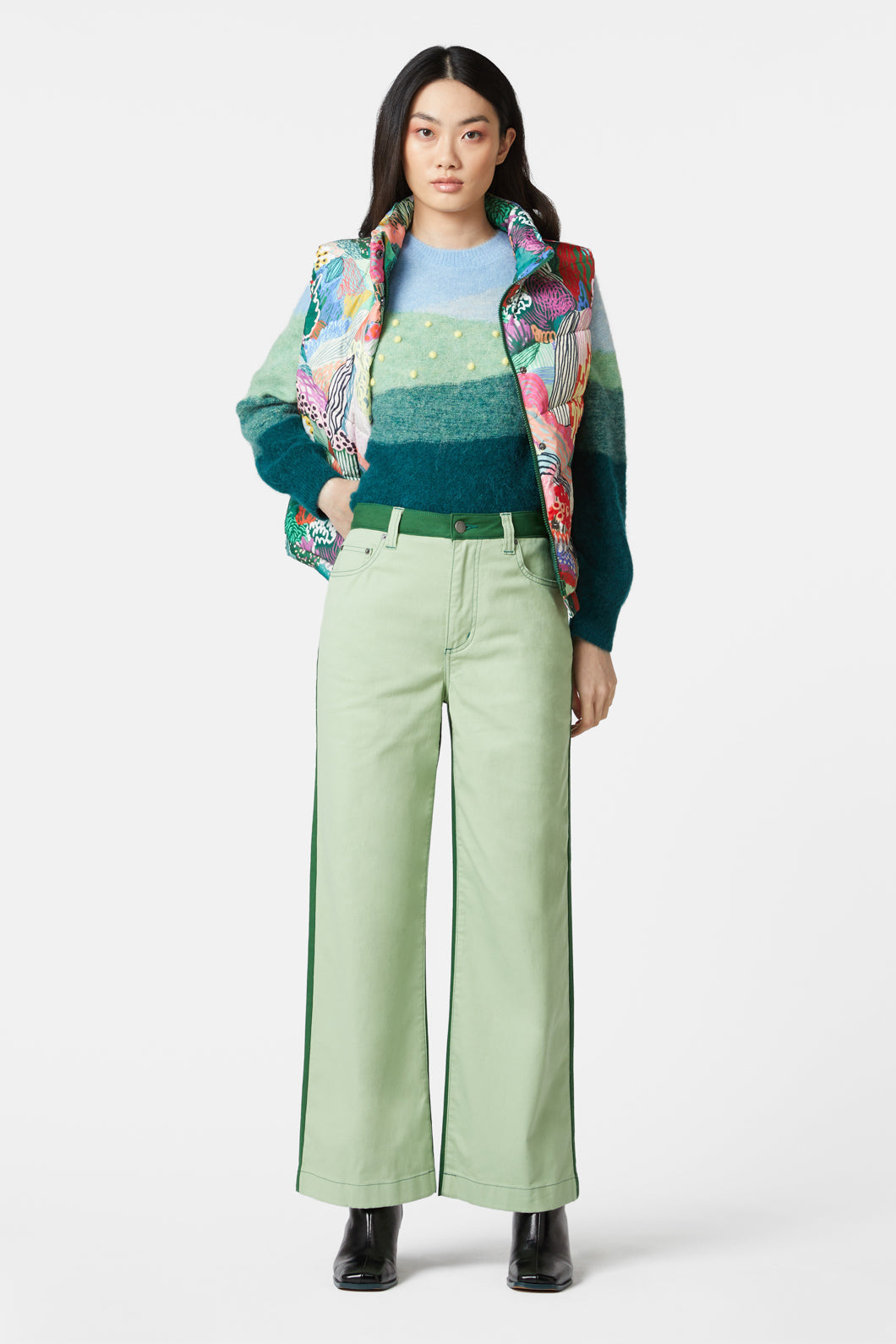 Gorman - Block Colour Jean - green
