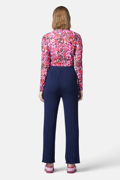 Gorman - Pleat Knit Pant - navy