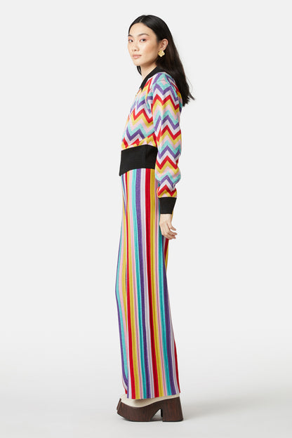Gorman - Chevron Lurex Knit Jacket - multi