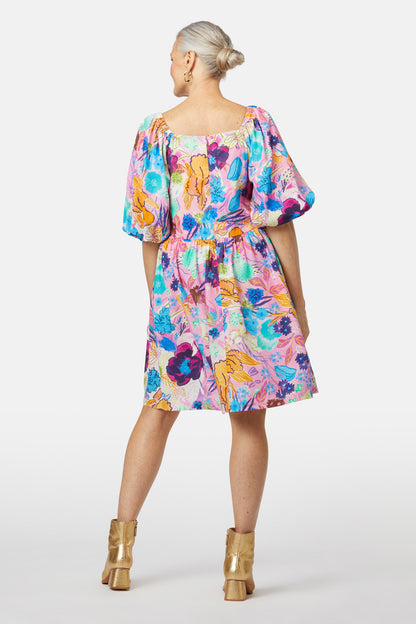 Gorman - Flora Rosa Dupion Dress - print