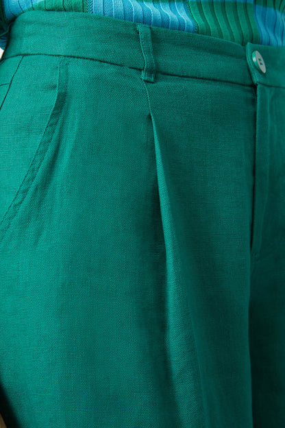 Gorman - Linen Culotte - green