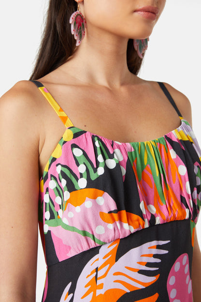 Gorman - Tropical Leaves Long Dress - print
