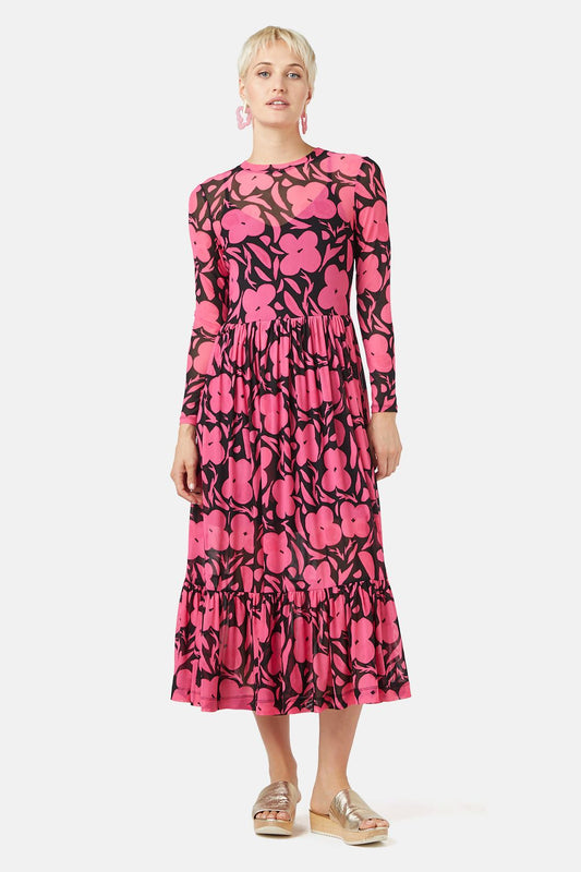 Gorman - Flower Stripe Mesh Dress - print