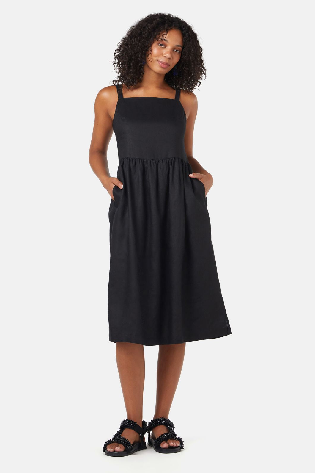 Gorman - Alessia Apron Dress - black