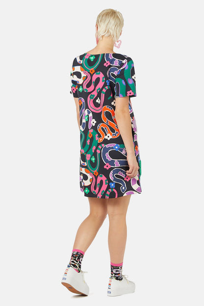 Gorman - Flower Snake Swing Dress - print