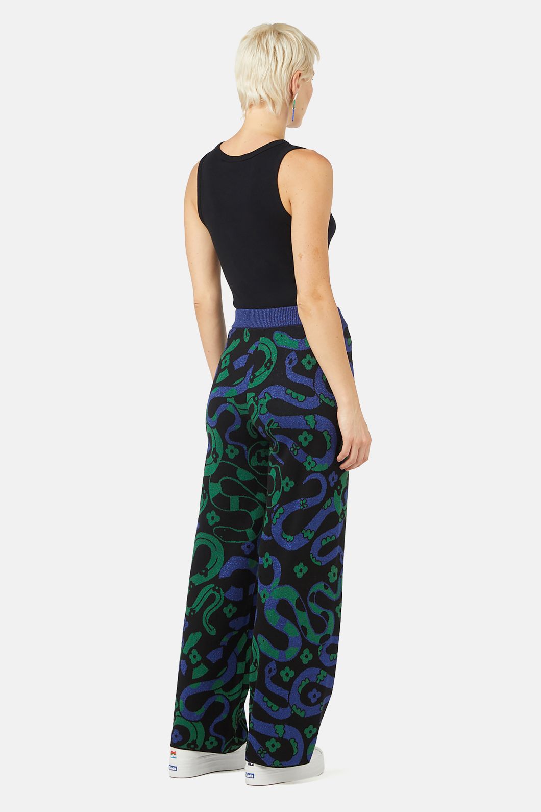 Gorman - Flower Snake Knit Pant - print