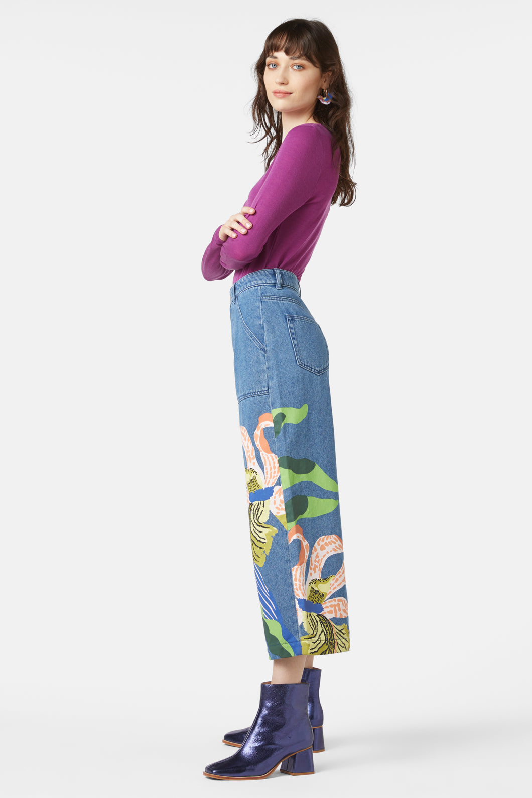 Gorman - Orchid Oasis Jean - mid-blue