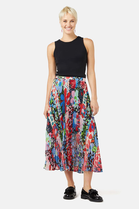 Gorman - Petal Dance Pleated Skirt - print