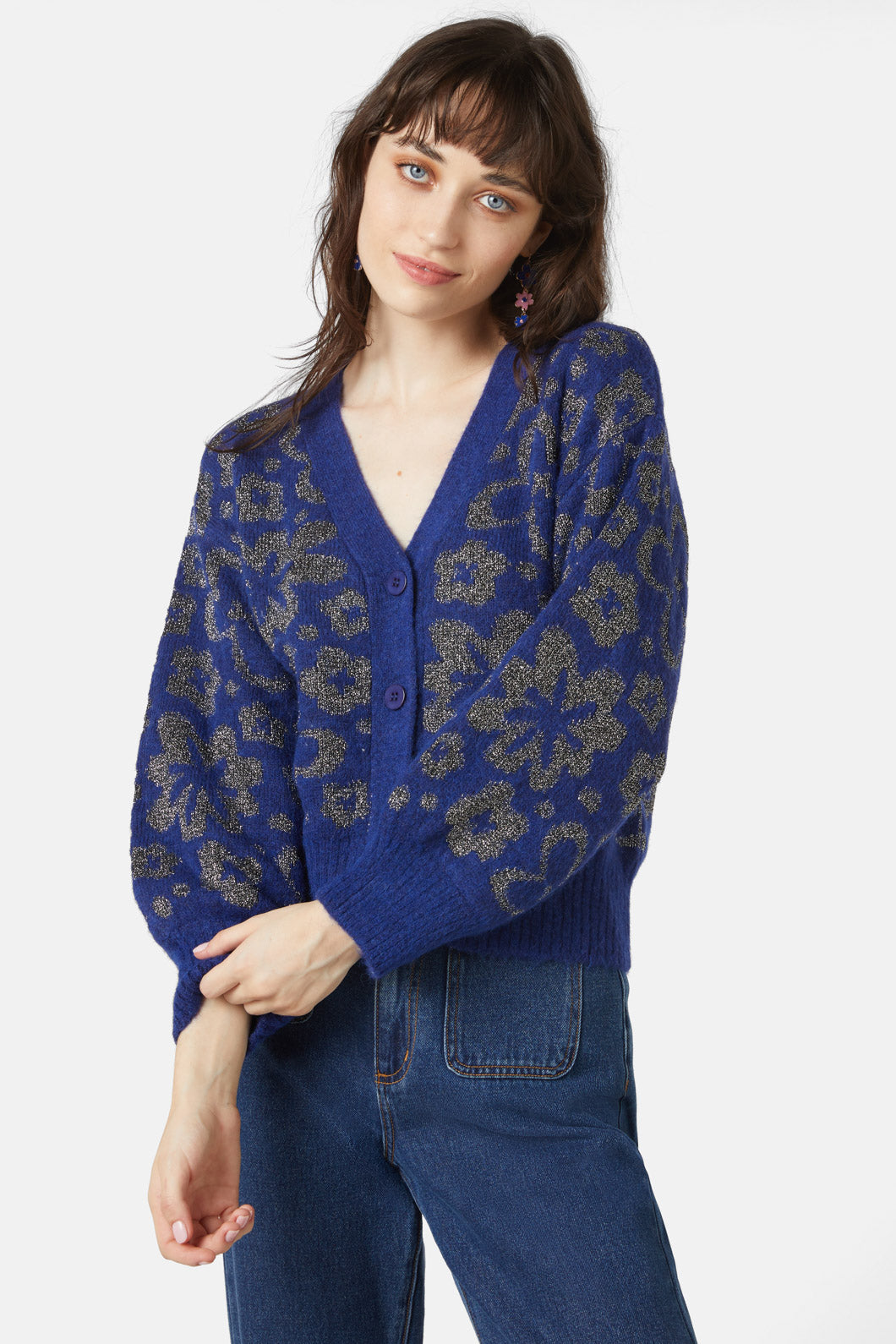Gorman - Flower Dust Cardi - navy