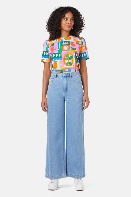 Gorman - Steph Baggy Jean - light-blue