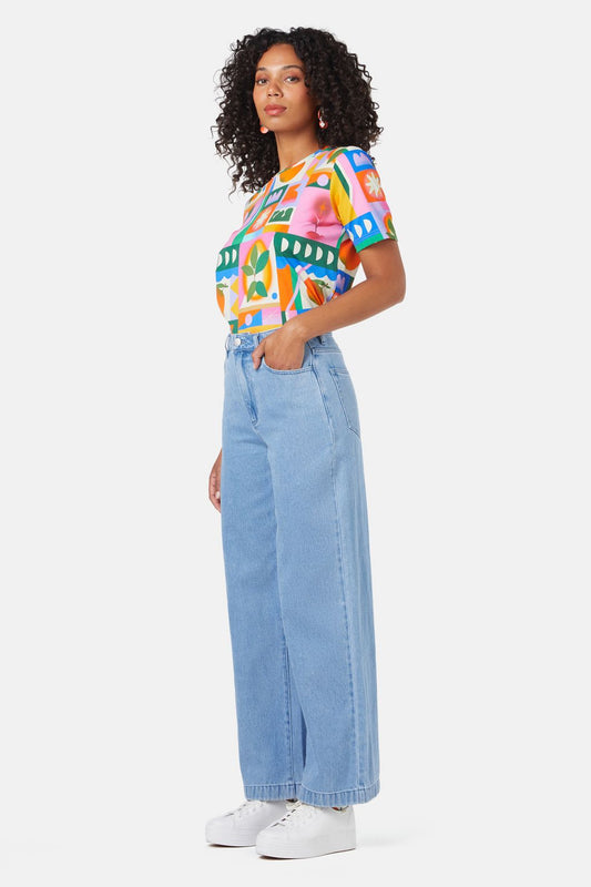 Gorman - Steph Baggy Jean - light-blue