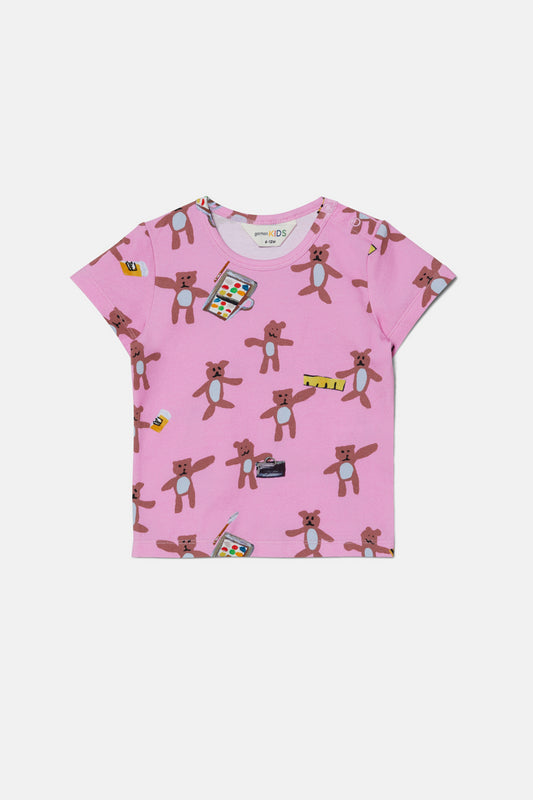 Gorman - Teddy's Picnic Baby SS Tee - pink