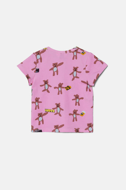 Gorman - Teddy's Picnic Baby SS Tee - pink