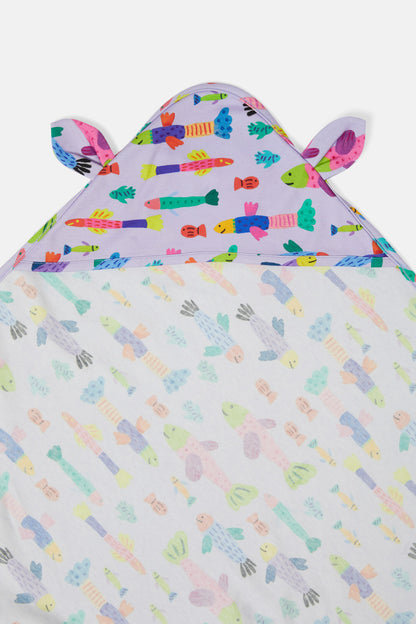 Gorman - Here Fishy Baby Hoody - lilac