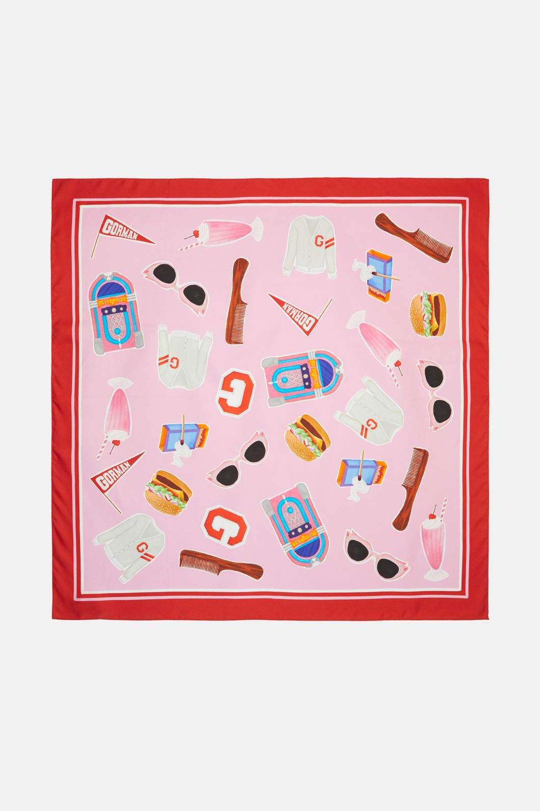 Gorman - Grease Silk Scarf - pink