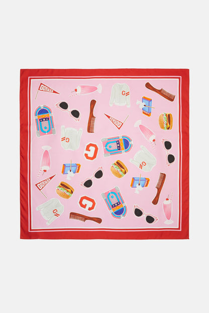 Gorman - Grease Silk Scarf - pink
