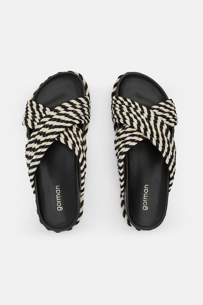Gorman - Rope Me In Sandal-Black - black